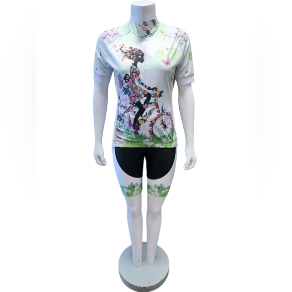 Weimostar NWT 2 Piece Cyclist Shorts and Top Size Large - Picture 2 of 11